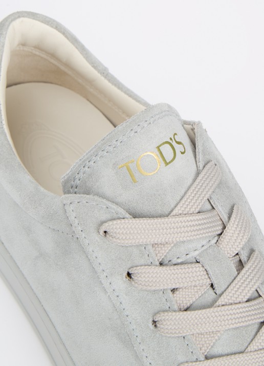 Tod's Cassetta sneaker van kalfssuède - detail 6 grijs