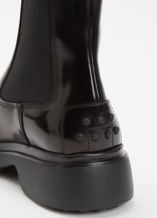 Tod's Chelsea boot van kalfsleer - detail 6 zwart