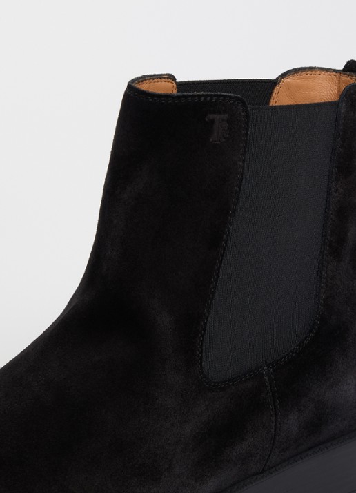 Tod's Chelsea boot van leer - detail 5 zwart