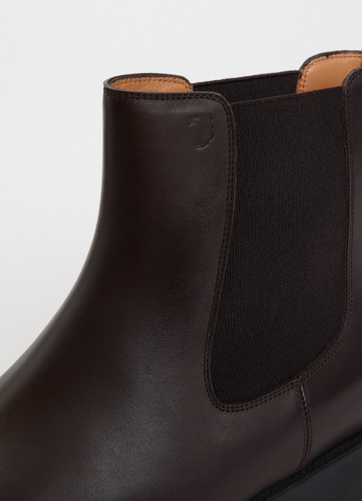 Tod's Chelsea boot van leer - detail 5 bruin
