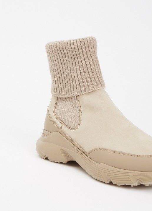 Tod's Chelsea boot van nubuck - detail 5 beige
