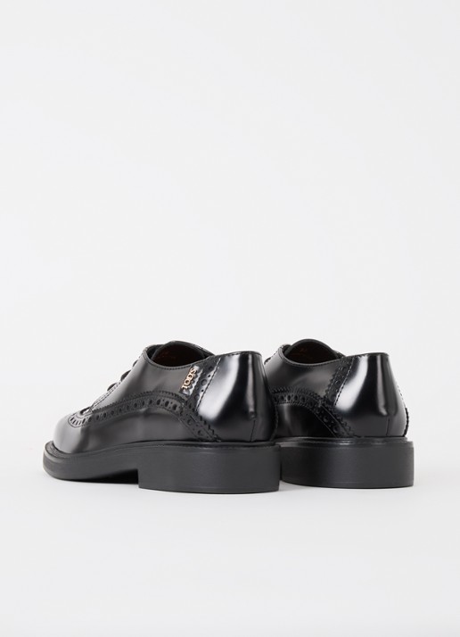 Tod's Gomma 20L brogue van leer - achterkant zwart