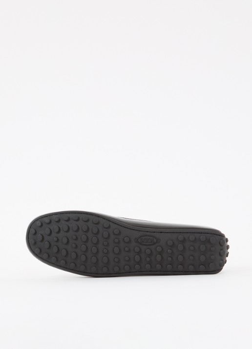 Tod's Gomma mocassin van leer met lakfinish - detail 4 zwart