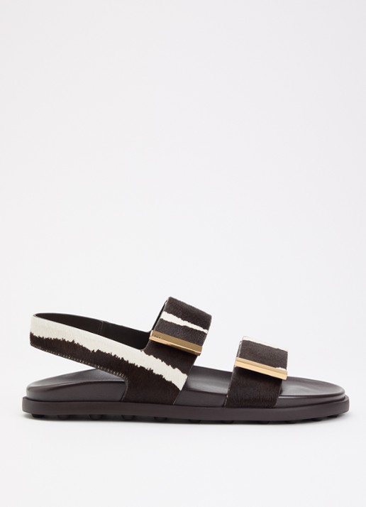 Tod's Gomma sandaal van koeienvacht