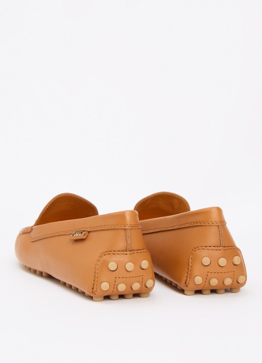 Tod's Gommino mocassin van kalfsleer - achterkant 6 roestbruin