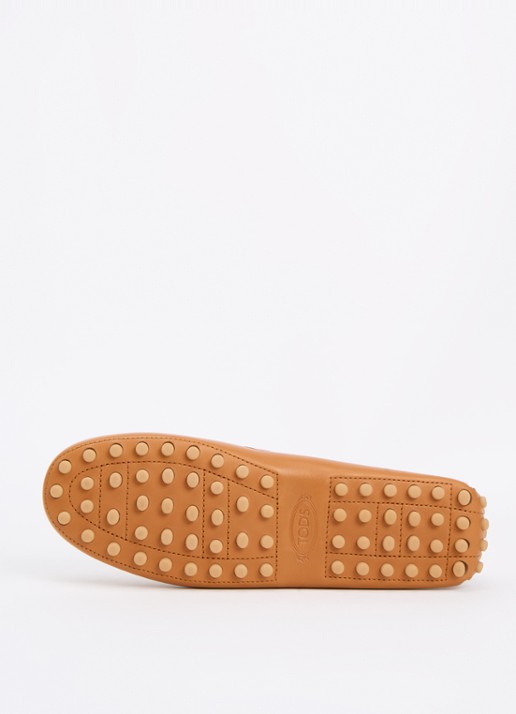 Tod's Gommino mocassin van kalfsleer - detail 3 roestbruin