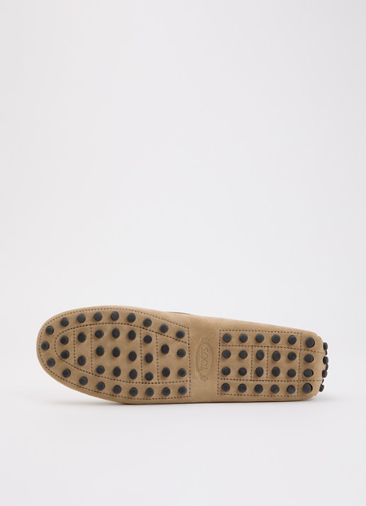 Tod's Gommino mocassin van kalfssuède - detail 5 beige