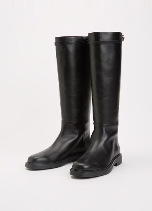 Tod's Laars van kalfsleer - detail 4 zwart