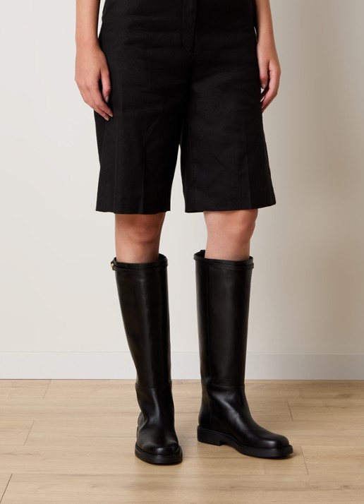 Tod's Laars van kalfsleer - voorkant 3 zwart