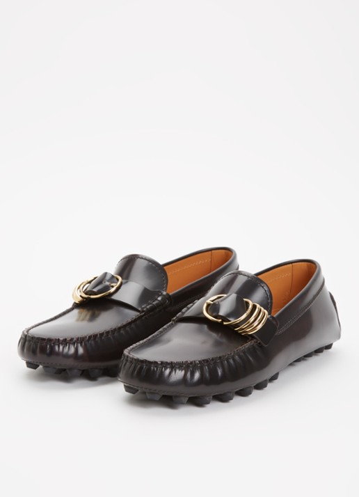 Tod's Mocassin van kalfsleer - detail 2 zwart