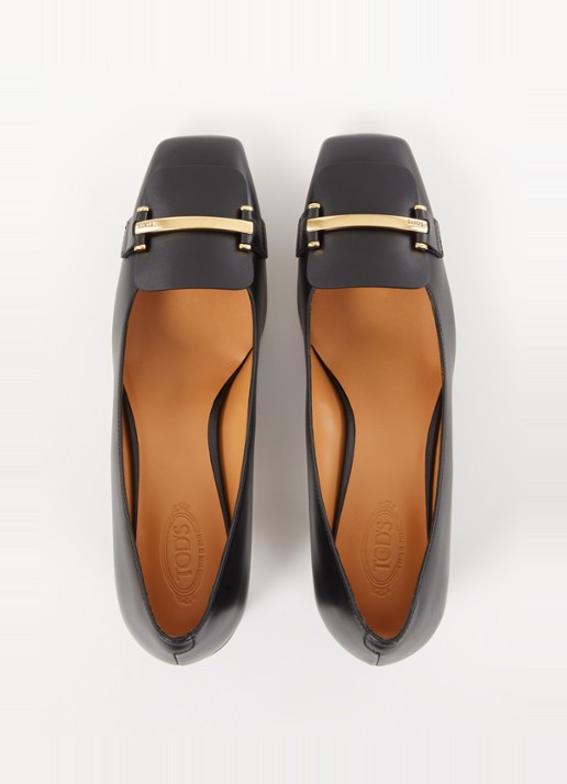 Tod's Pump van kalfsleer - detail 5 zwart