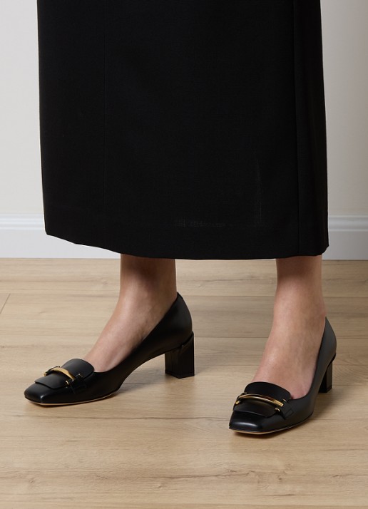 Tod's Pump van kalfsleer - voorkant 2 zwart