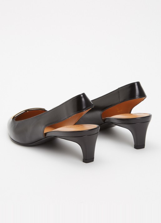 Tod's Slingback van kalfsleer - achterkant zwart