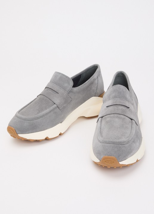 Tod's Sneaker van suède - detail 3 grijs