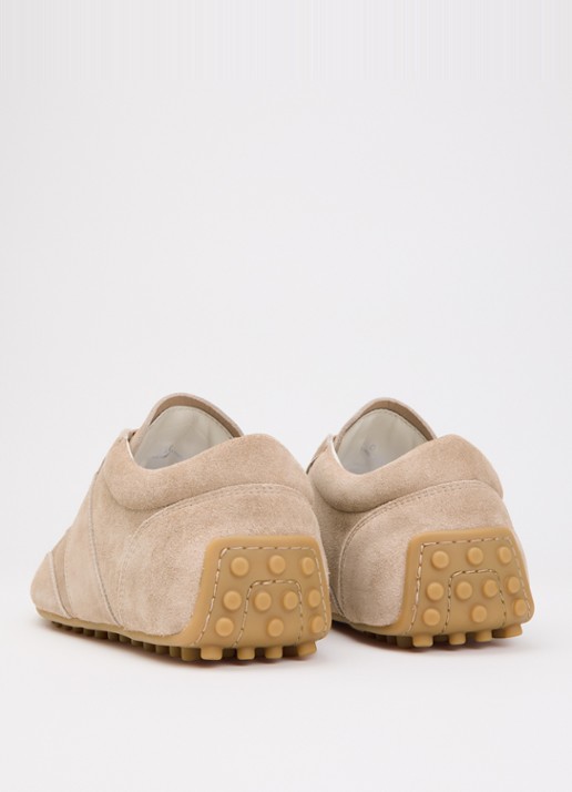 Tod's T-Marathon sneaker van kalfssuède - achterkant 2 beige