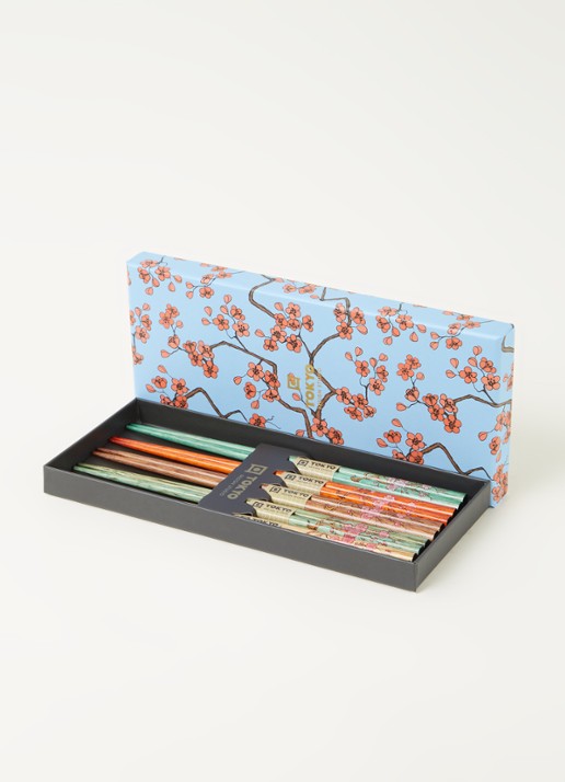 Tokyo Design Studio Chopsticks eetstokjes set van 5  - detail 3 multicolor