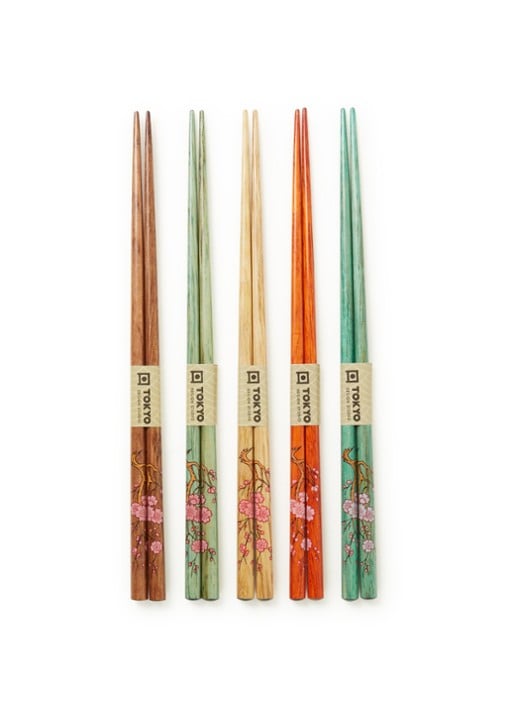 Tokyo Design Studio Chopsticks eetstokjes set van 5  - voorkant multicolor