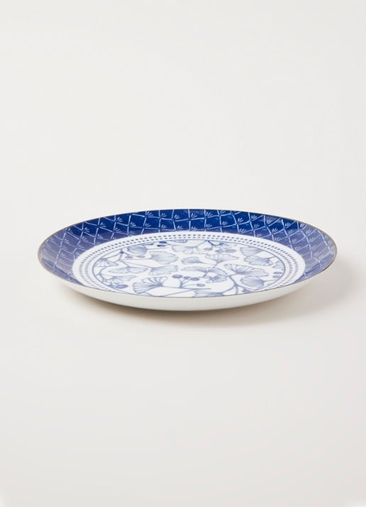 Tokyo Design Studio Flora Botanica Ginkgo dinerbord 25 cm - voorkant 3 wit