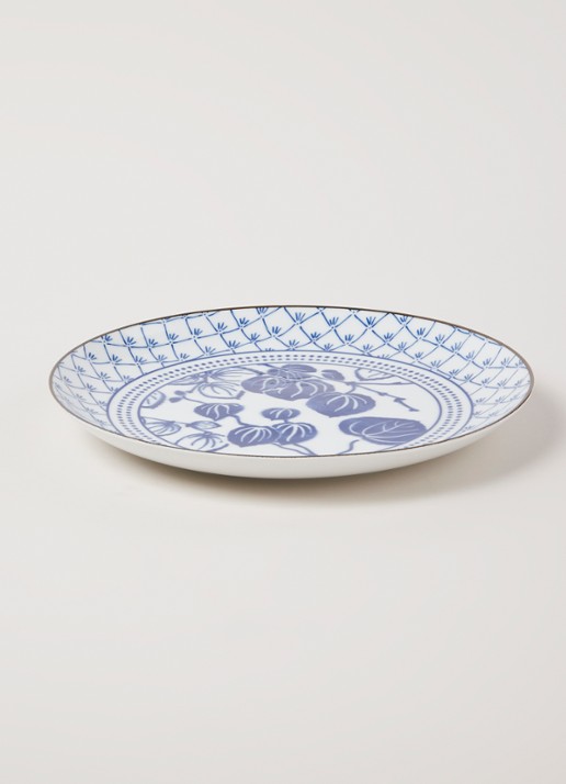 Tokyo Design Studio Flora Japonica Ivy dinerbord 25 cm - voorkant 2 wit