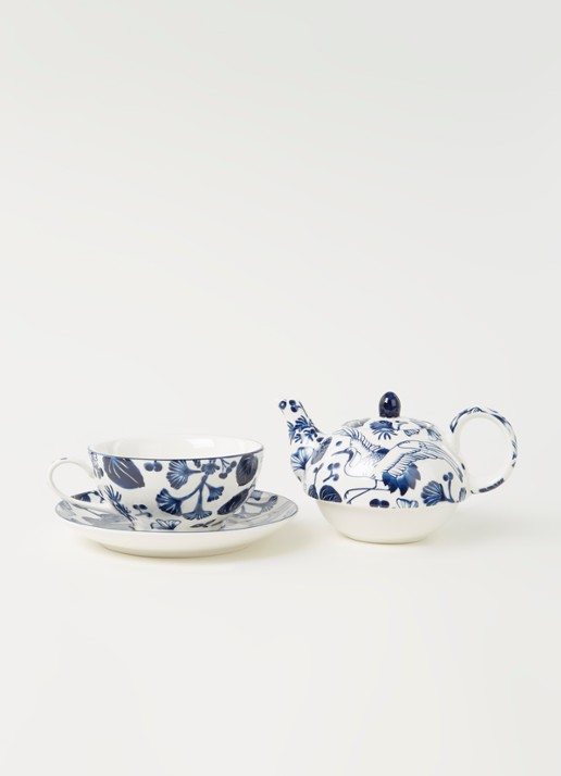 Tokyo Design Studio Flora Japonica theeset 3-delig - voorkant 3 blauw