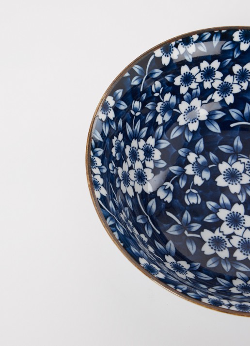 Tokyo Design Studio Mixed Bowls Dami Sakura kom 21 cm - detail 2 blauw