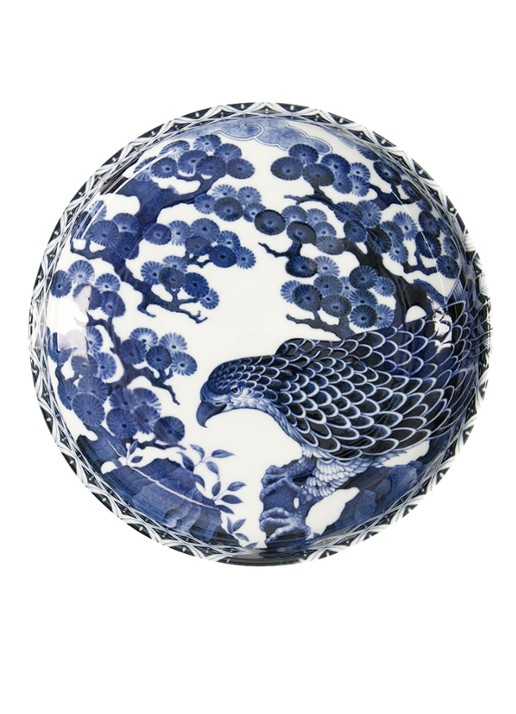 Tokyo Design Studio Mixed Bowls Hawk diepe bord 20 cm - voorkant 3 blauw
