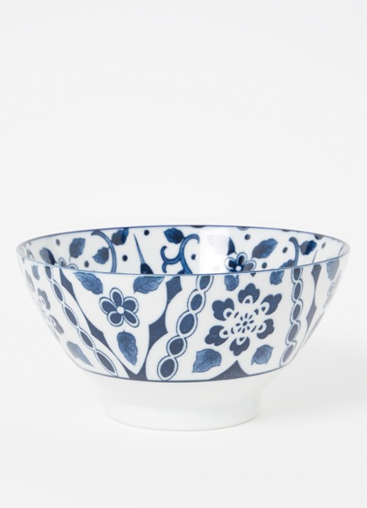 Tokyo Design Studio Mixed Bowls Mai Tsuru kom 18 cm - detail 2 blauw