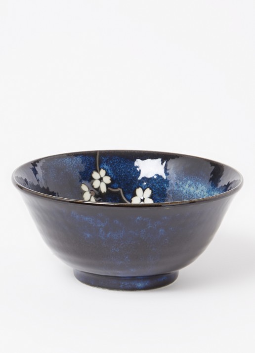 Tokyo Design Studio Sakura kom 15 cm - voorkant 3 donkerblauw