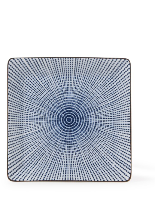Tokyo Design Studio Sendan Blue gebaksbordje 11,5 x 11,5 cm