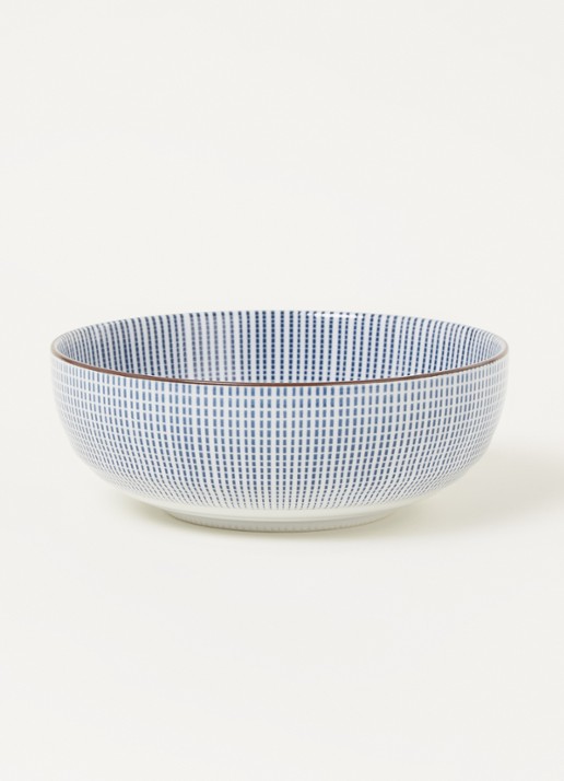 Tokyo Design Studio Sendan Tokusa kom 18 cm - voorkant 2 donkerblauw