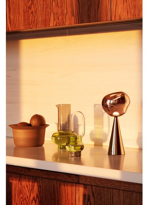Tom Dixon Melt oplaadbare LED tafellamp 28,5 - achterkant goud