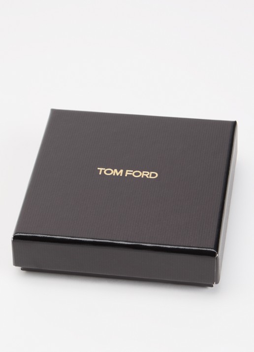 Tom Ford Armband van gevlochten leer - detail 3 donkerbruin