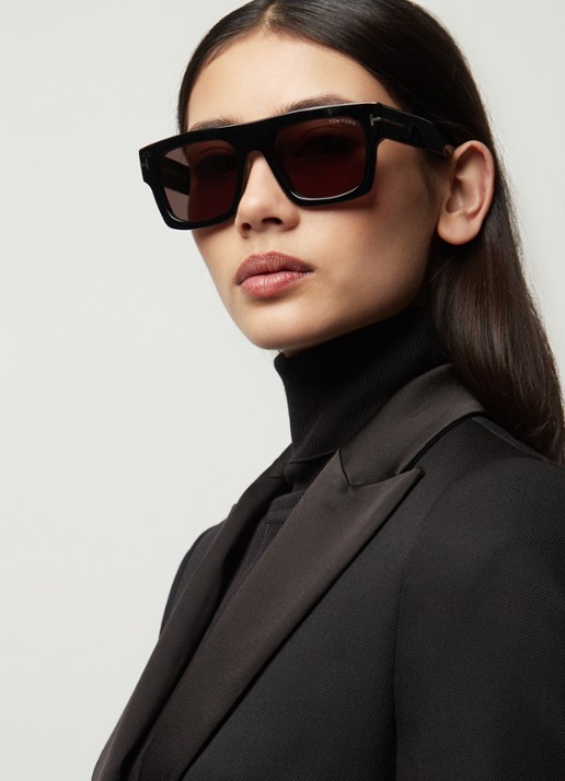 TOM FORD Fausto zonnebril FT0711 - voorkant 5 zwart