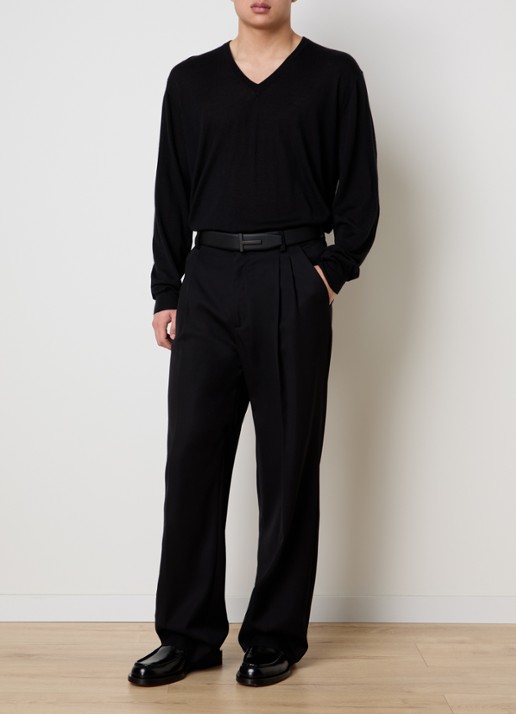 Tom Ford Fijngebreide pullover van kasjmier - voorkant 5 zwart