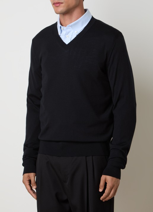 Tom Ford Fijngebreide pullover van wol met V-hals