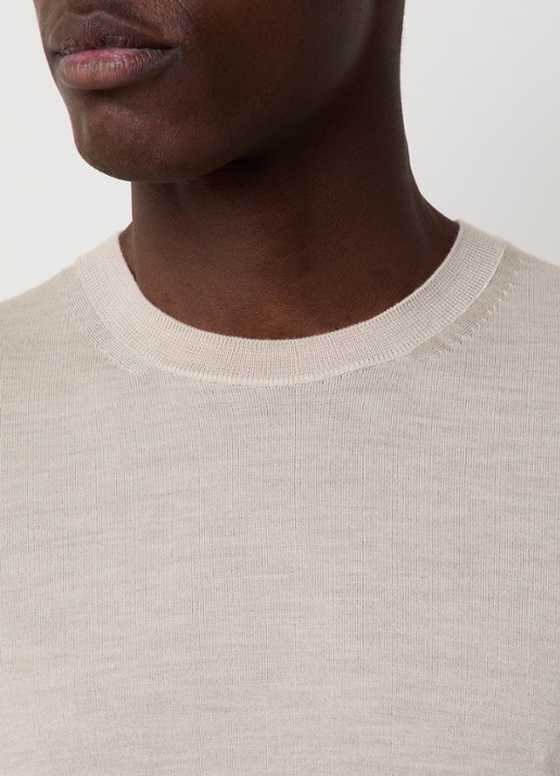 Tom Ford Fijngebreide pullover van wol  - detail 2 beige