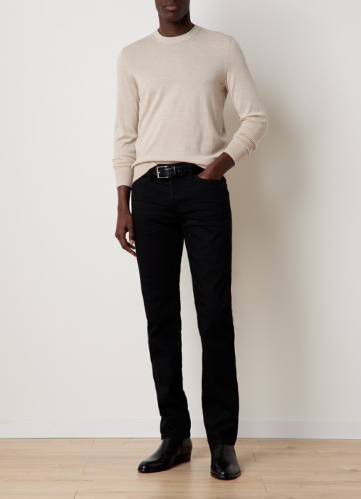 Tom Ford Fijngebreide pullover van wol  - voorkant 5 beige