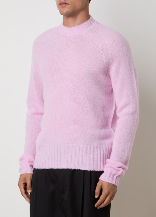 TOM FORD Fijngebreide trui van kasjmier - detail 2 lichtroze