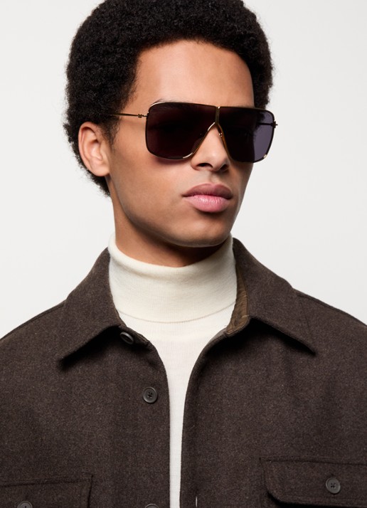 TOM FORD Huxley zonnebril TR001881 - voorkant 2 goud