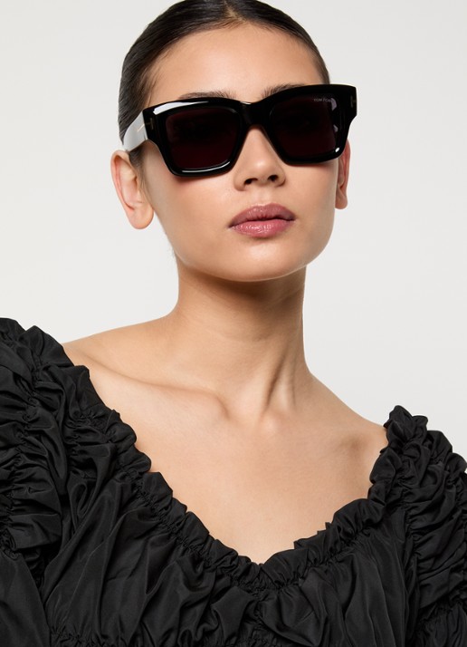 TOM FORD Ilias zonnebril TR001877 - voorkant 5 zwart