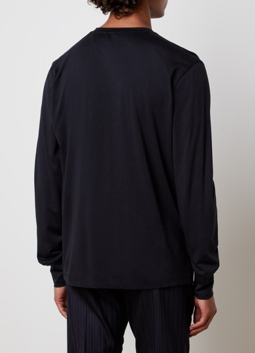 TOM FORD Longsleeve met ronde hals - achterkant 3 zwart