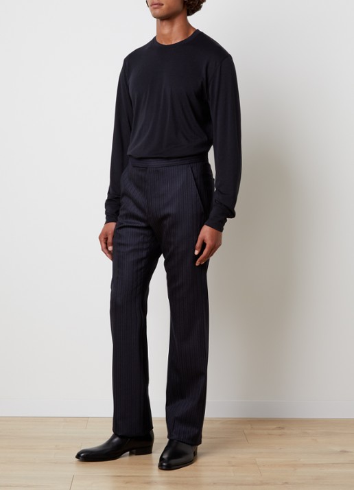 TOM FORD Longsleeve met ronde hals - voorkant 5 zwart