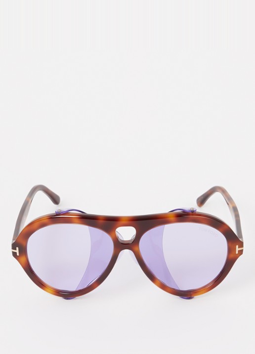 TOM FORD Neughman zonnebril FT0882 - detail 3 bruin