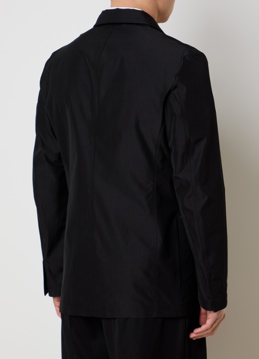 Tom Ford Parachute regular fit colbert met paspelzakken - achterkant 8 zwart