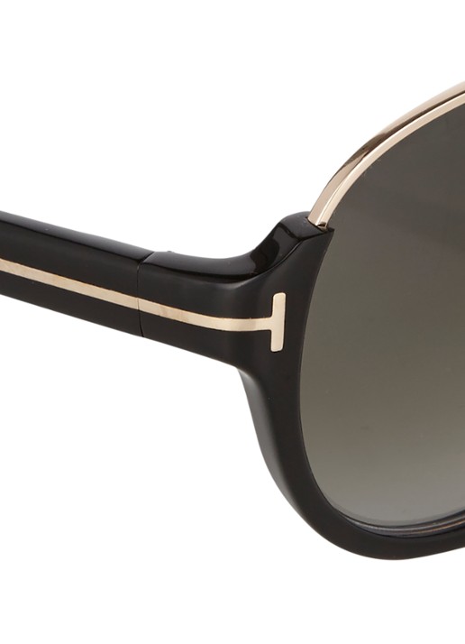 TOM FORD Piloten zonnebril Dimitry FT0334 - detail zwart