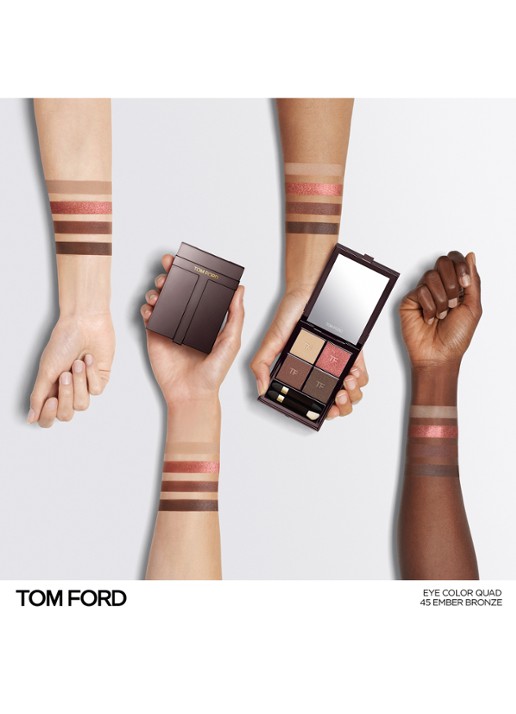 TOM FORD Runway Eye Color Quad Crème -  oogschaduw palette - detail 4 00 ember bronze