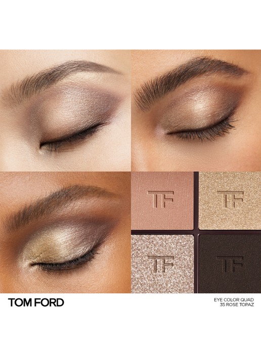 TOM FORD Runway Eye Color Quad Crème -  oogschaduw palette - detail 2 35 rose topaz