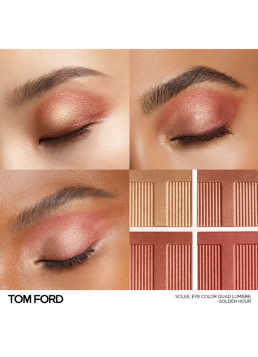 TOM FORD Soleil Eye Color Quad - oogschaduw palette - voorkant 3 golden hour