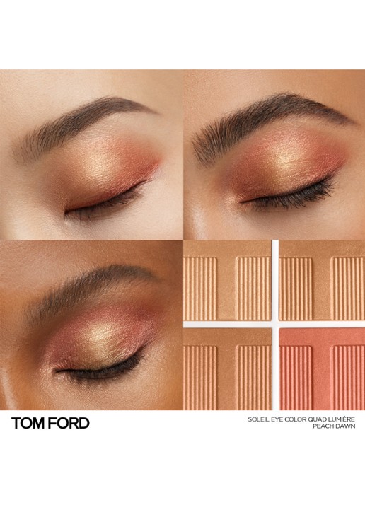 TOM FORD Soleil Eye Color Quad - oogschaduw palette - voorkant 2 peach dawn