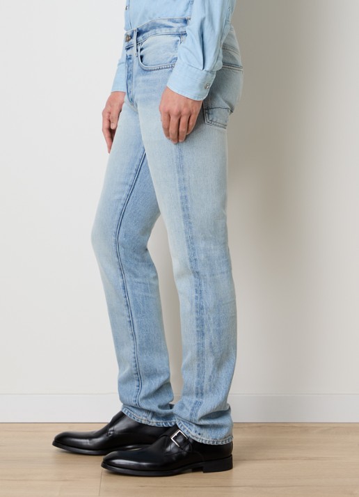 TOM FORD Straight leg jeans met lichte wassing - detail 2 indigo